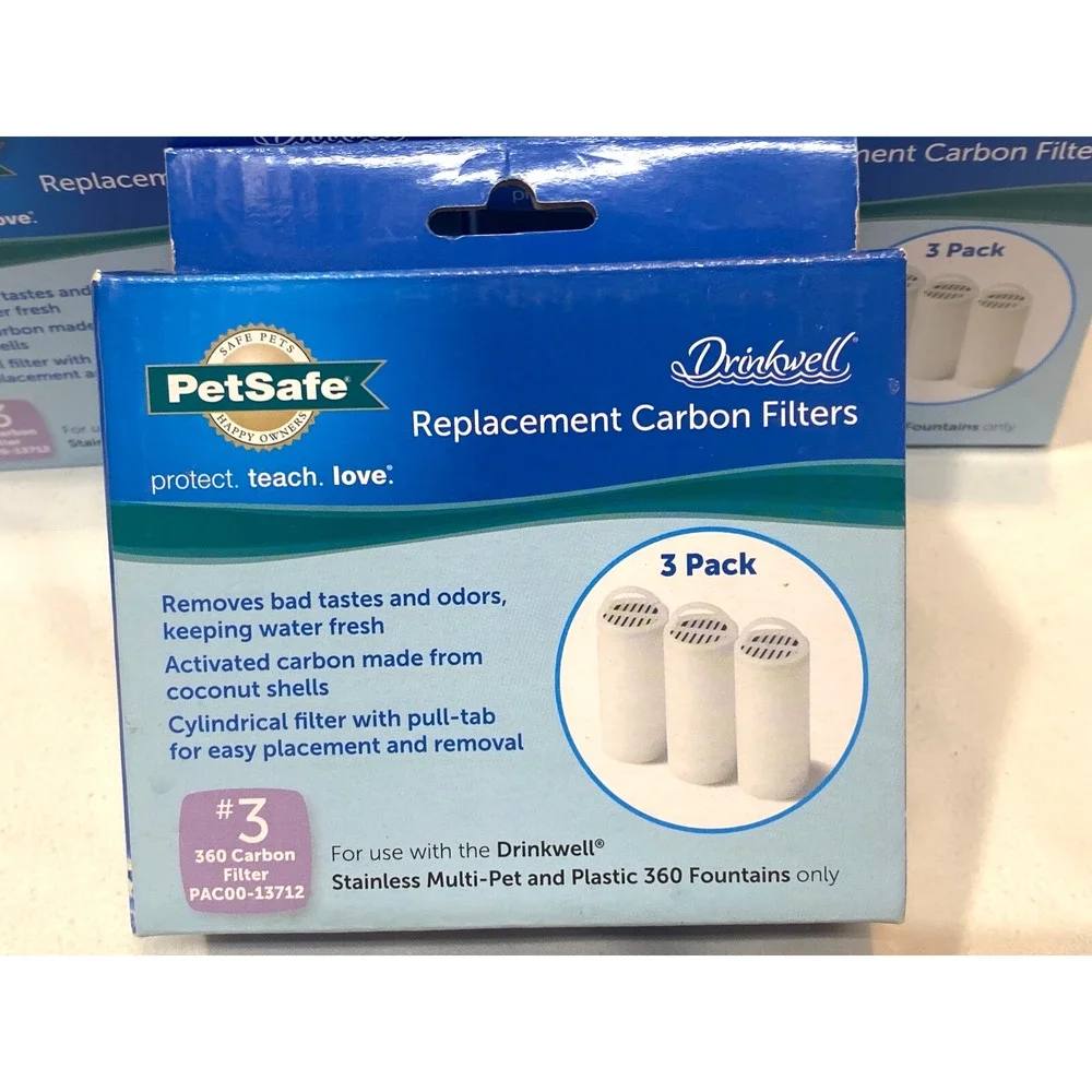 PetSafe Drinkwell PAC00-13712 Drinkwell 360 Fountain Charcoal Filters - 5 NEW